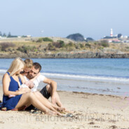 Newborn Photoshoot at Low Head with Sun, Surf, Sand and a Lighthouse _ BPhotography