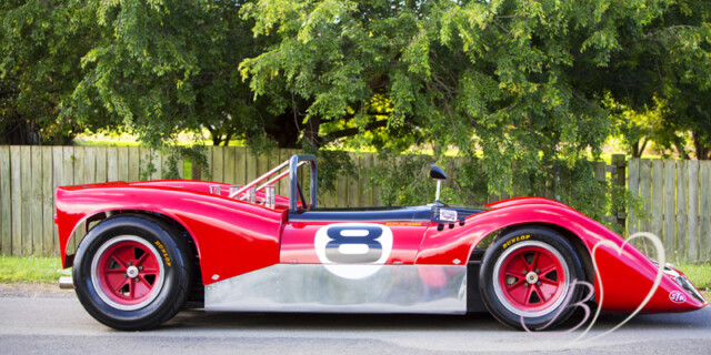 Bert Howard and his Elfin 400 Racing Car
